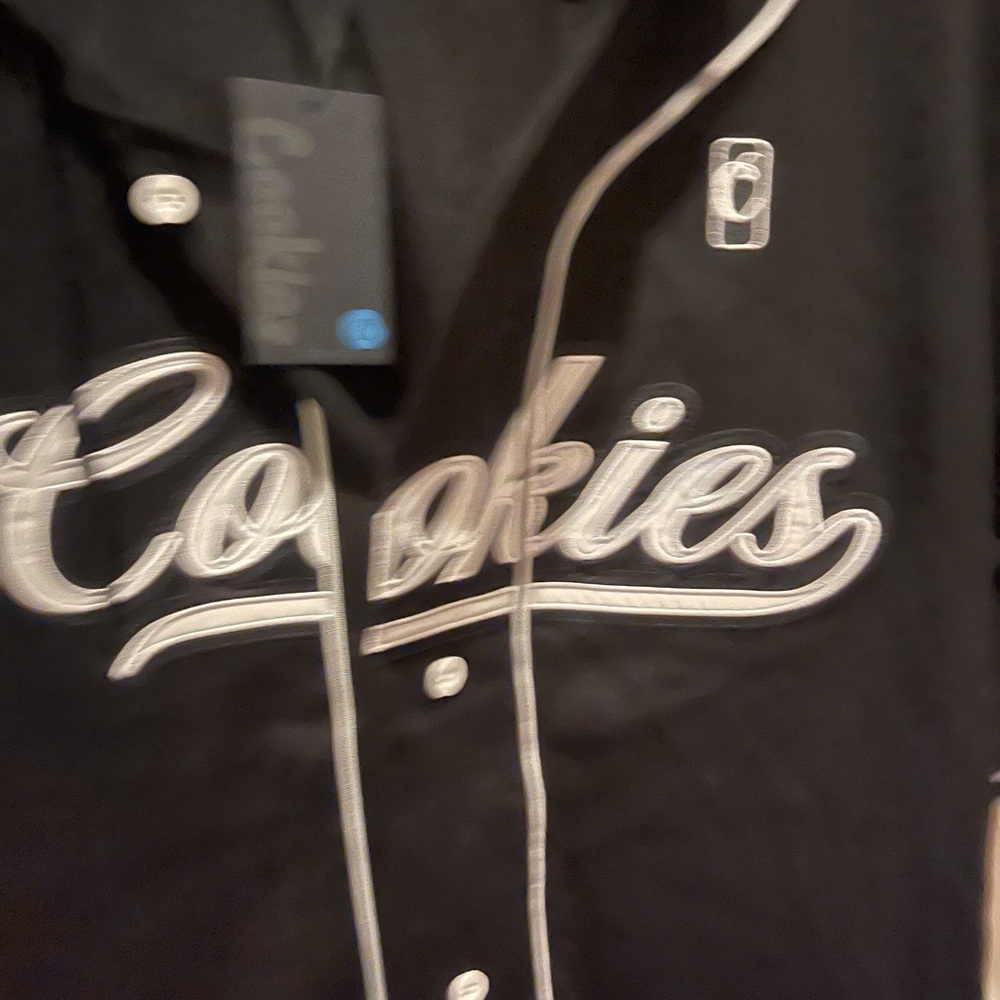 Cookies Black Hooded sleeveless Baseball Jersey - Picture 2 of 9